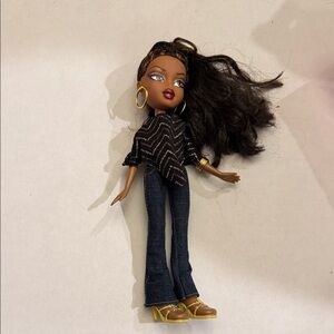 Fashion Doll with Black and Gold Outfit